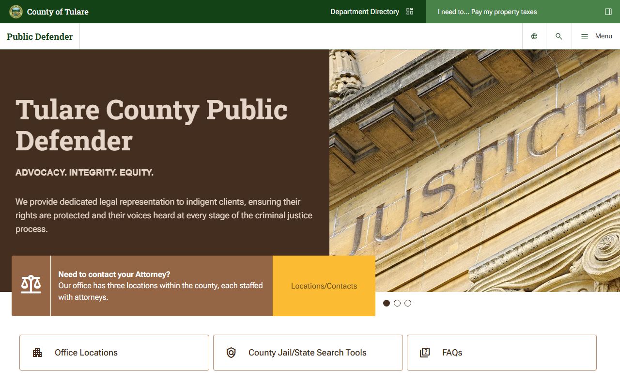 Tulare County criminal records - District Attorney and Public Defender resource